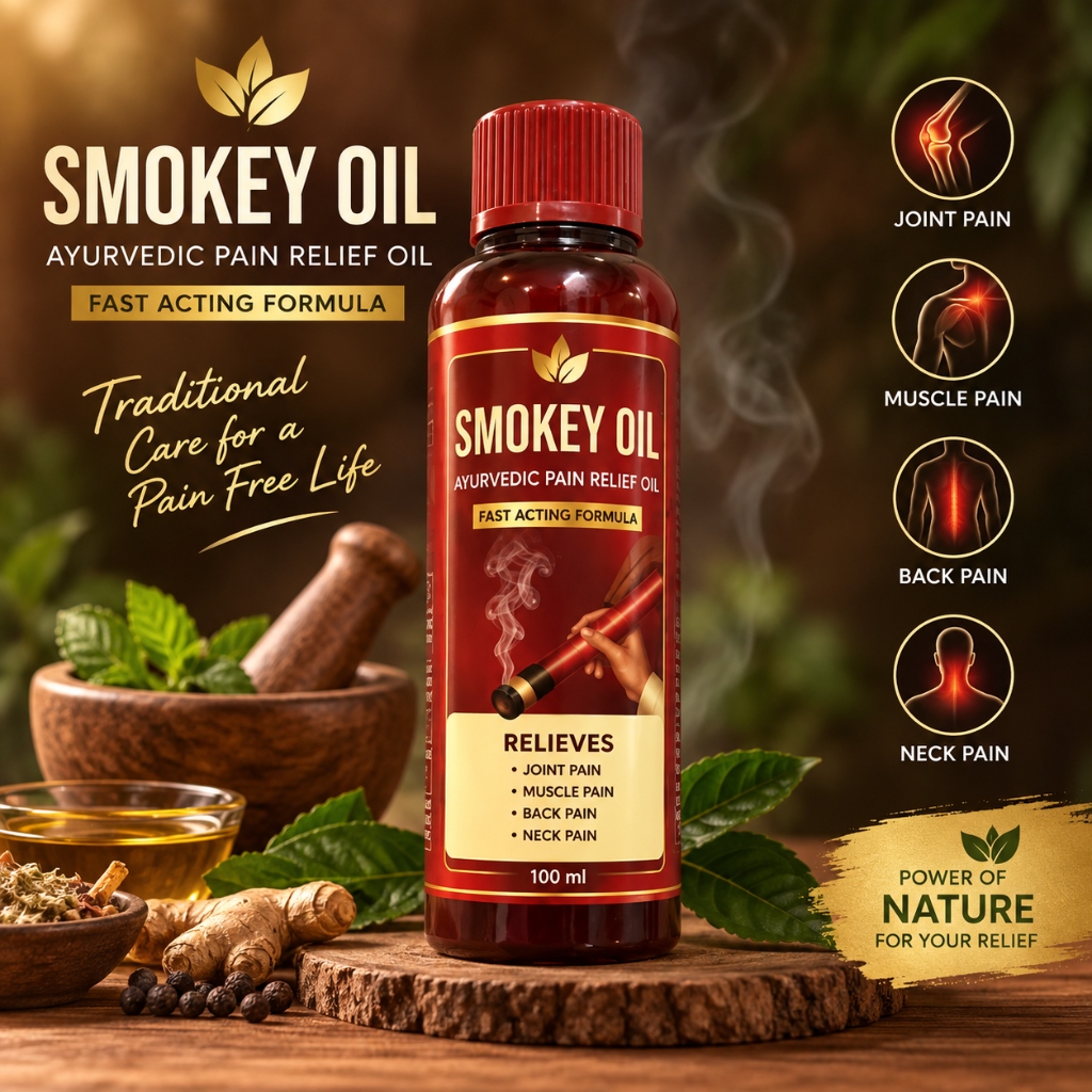 Smokey Oil - Ayurvedic Pain Relief Oil Fast Acting Formula